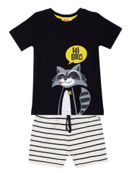 Raccoon Boy T-shirt&Shorts Set - 3