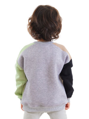 Raccoon&Bear Boy Color Block Sweatshirt - 2