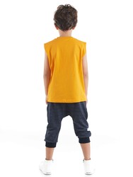 Race Team Boy T-shirt&Capri Set - Thumbnail