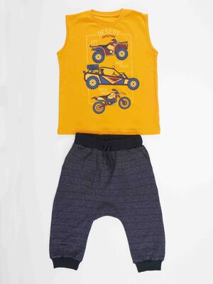 Race Team Boy T-shirt&Capri Set