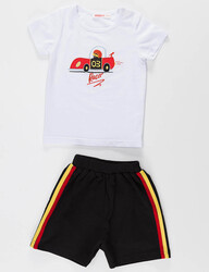 Racer 03 Erkek Bebek T-shirt Şort Takım - Thumbnail