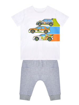Racer Boy T-shirt&Capri Pants Set