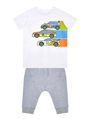 Racer Boy T-shirt&Capri Pants Set - 3