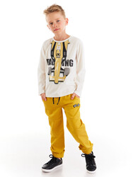 Racing Boy T-shirt&Gabardine Pants Set - Thumbnail
