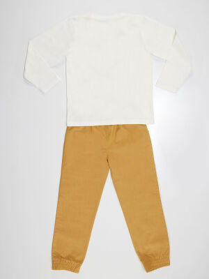 Racing Boy T-shirt&Gabardine Pants Set - 4