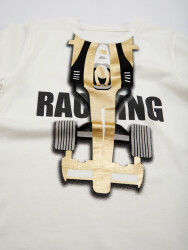 Racing Erkek Çocuk T-shirt Gabardin Pantolon Takım - 5