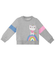 Rainbow Cat Kız Çocuk Kışlık Alt-Üst Eşofman Takım - 5