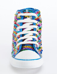 Rainbow Sequined Sneakers - Thumbnail