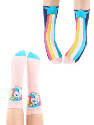 Rainbow Star Girl Socks Set - 1