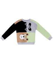 Rakun Ve Ayı Erkek Çocuk Renkli Sweatshirt - 3