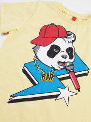 Rap Erkek Çocuk T-shirt Şort Takım - 5