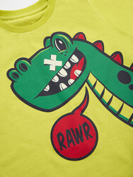 Rawr Dinozor Erkek Çocuk T-shirt Pantolon Takım - Thumbnail