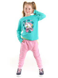 Real Unicorn Kız Çocuk T-shirt Pantolon Takım - Thumbnail