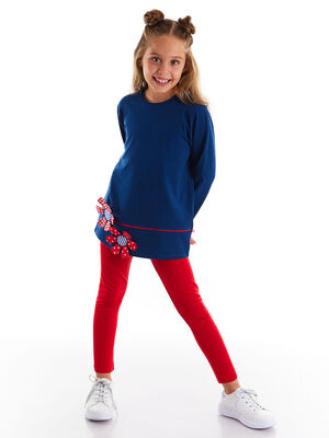 Red Flowers Girl T-shirt&Leggings Set - 1