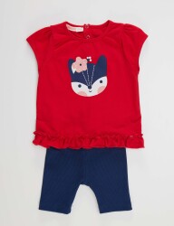 Red Fox Baby Girl Tunic&Leggins Set - 3