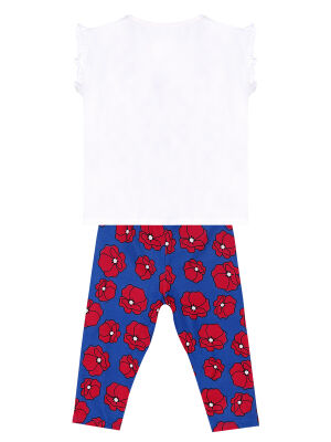 Red Poppy Girl T-shirt&Leggings Set - 4