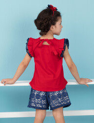 Red Ruffled Top - 2