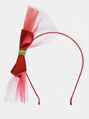 Red Sateen Headband - 2