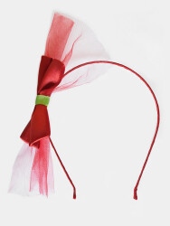 Red Sateen Headband - 3