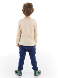 Renkli Dinolar Erkek Çocuk T-shirt Pantolon Takım - Thumbnail