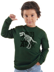 Roar Dino Boy Khaki Sweatshirt - 1