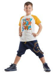 Roarsome Boy T-shirt&Capri Pants Set - 1