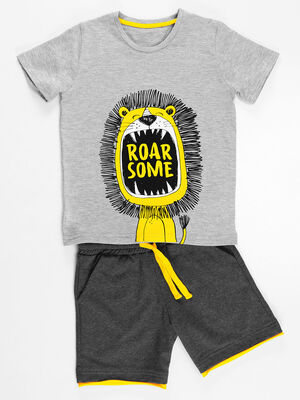 Roarsome Boy T-shirt&Shorts Set - 3