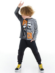 Rock Gang Boy T-shirt&Pants Set - Thumbnail