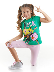 Rock Gang Girl T-shirt&Leggings Set - 1