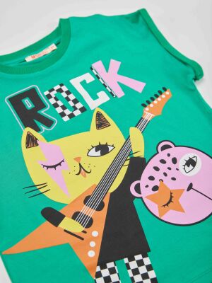 Rock Gang Girl T-shirt&Leggings Set - 4