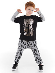 Rock-on Boy T-shirt&Pants Set - Thumbnail