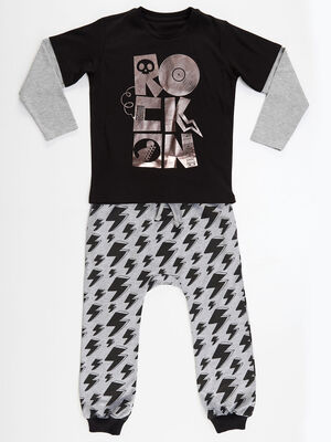 Rock-on Boy T-shirt&Pants Set