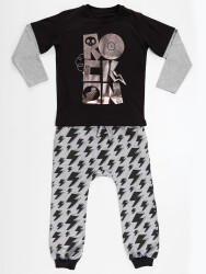 Rock On Star Erkek Çocuk T-shirt Pantolon Takım - 3