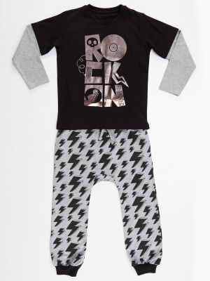 Rock On Star Erkek Çocuk T-shirt Pantolon Takım - 3