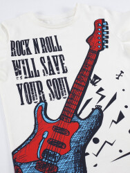 Rock Soul Erkek Çocuk T-shirt Kapri Şort Takım - 5