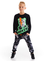 Rock Tiger Boy T-shirt&Harem Pants Set - Thumbnail