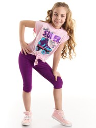 Roller Star Girl T-shirt&Leggings Set - Thumbnail
