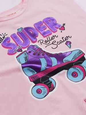Roller Star Girl T-shirt&Leggings Set
