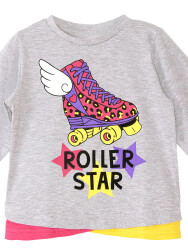 Roller Star Kız Çocuk Kışlık T-shirt Pantolon Takım - 9