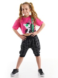 R&R Girl T-shirt&Harem Pants Set - Thumbnail