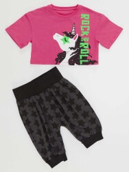 R&R Girl T-shirt&Harem Pants Set - 3