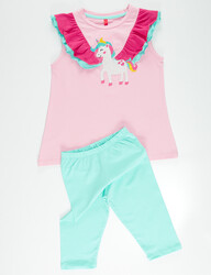 Ruffled Unicorn Girl Tunic Set - 5