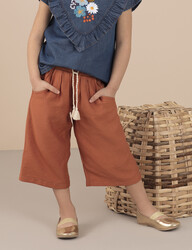 Rusty Brown Girl Capri Pants - 1