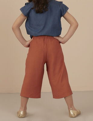 Rusty Brown Girl Capri Pants - 2