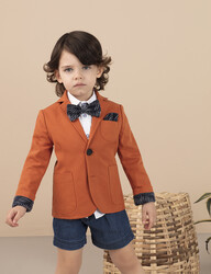 Rusty Colored Boy Blazer - 1