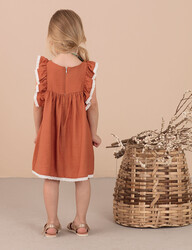 Rusty Colored Girl Dress - 2