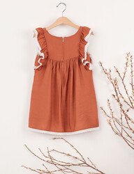 Rusty Colored Girl Dress - 4