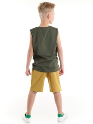 Safari Boy T-shirt&gabardine Shorts Set - 2