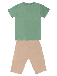 Safari Boy T-shirt&Twill Capri Pants Set - 4