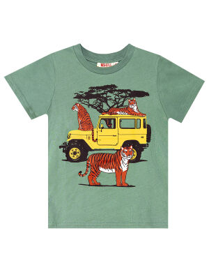 Safari Boy T-shirt&Twill Capri Pants Set - 5